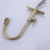 Deck Mounted Single Handle Brushed Gold Brass Copper Pull Down Kitchen Sink Faucet with Sprayer