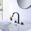 High-Arc 3 Hole 2 Handle Widespread Bathroom Lavatory Faucet Tap