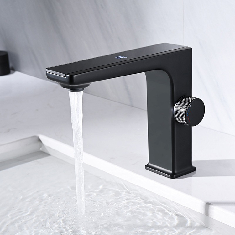 Digital Display Temperature Bathroom Wash Basin Tap Faucet