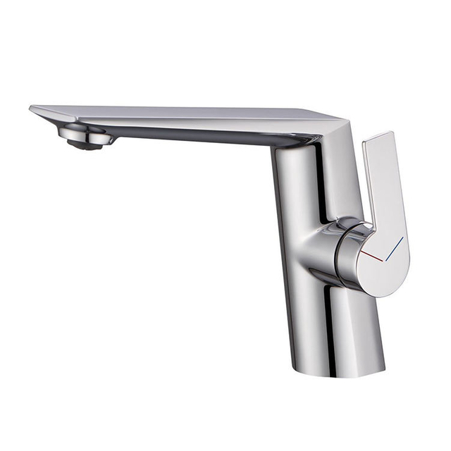 Rose Gold Chrome Single Hole Single Side Handle Bathroom Basin Sink Faucet