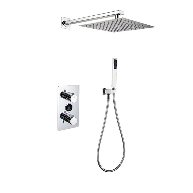 Bathroom Concelaed Digital Shower Set with Rough-in Valve