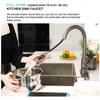 304 Stainless Steel Swivel Pull Down Kitchen Sink Faucet