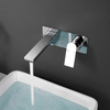 Bathroom Water Tap Brushed Gold Concealed Wall Mounted Basin Sink Faucet