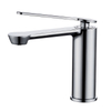 Deck Mounted Single Hole Hot and Cold Bathroom Basin Mixer Faucet Tap