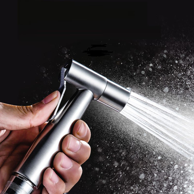 Cheap Sprayer 304 Stainless Steel Toilet Flusher Shower Chrome Nickel Cleaning Mop Pool Bidet Spray