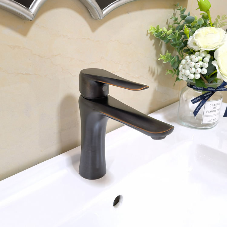 Oil Rubbed Bronze ORB Single Handle Bathroom Basin Sink Faucet Mixer