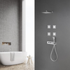 Brass Bathroom Thermostatic Hidden Shower Faucet Set