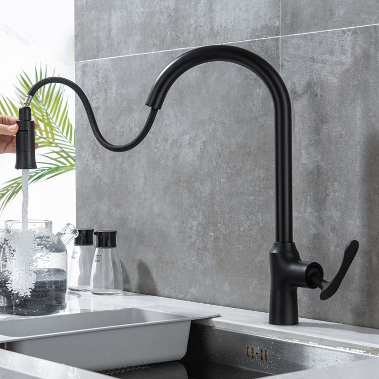 SS304 Stainless Steel Kitchen Pull Down Faucet with Sprayer
