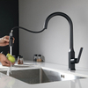 2023 New Design Kaiping Manufacturer Matte Black Kitchen Mixer Tap Faucet Pull Down