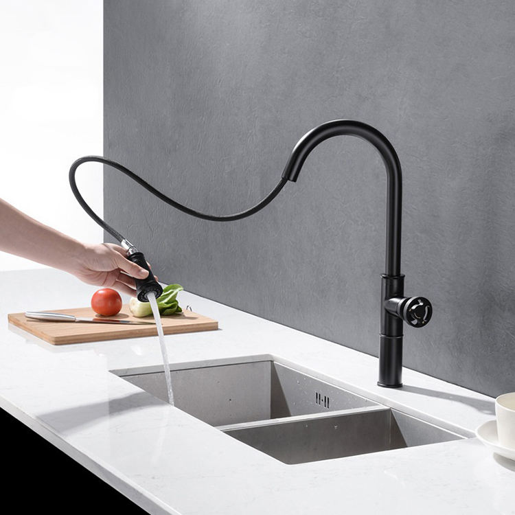 Kaiping Manufacturer Antique Kitchen Sink Faucet Taps with Pull Down Sprayer