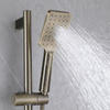 Brushed Gold Concealed Hidden Built In Wall Shower System Set Bathroom with Rough-in Valve