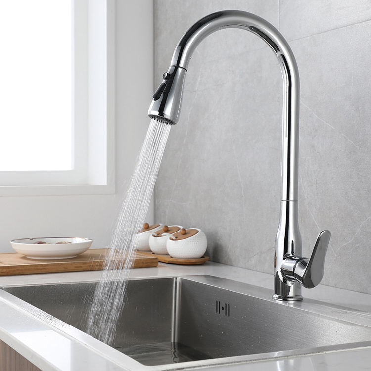 Goose Neck Kitchen Sink Mixer Taps Faucet Stainless Steel