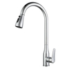 304 stainless steel kitchen faucet mixer tap flexible kitchen faucet pull-down goose neck water sink taps