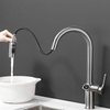 Modern 360 Degree Swivel Kitchen Sink Faucet Tap Pull Down with Temperature Digital Display