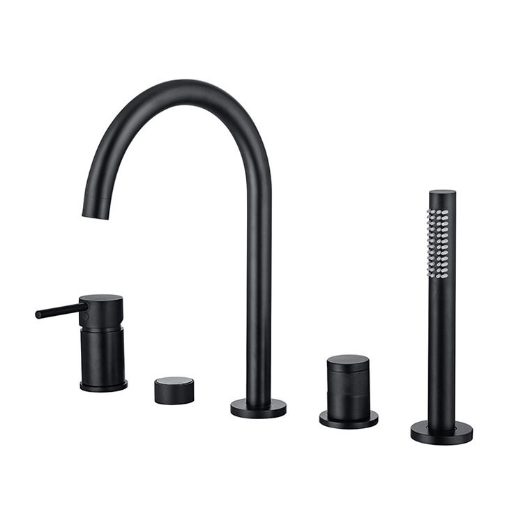 Bathroom Tub Faucet Tub Mounted Faucet Matte Black Bathtub Faucet Digital Display