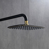 Brushed Gold Wall Mounted Exposed Hot and Cold Rain Fall Bath & Shower Faucets Shower System Sets