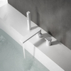Bathroom Bathtub Mixer Filler 3 Holes Deck Mount Bathtub Faucet Set
