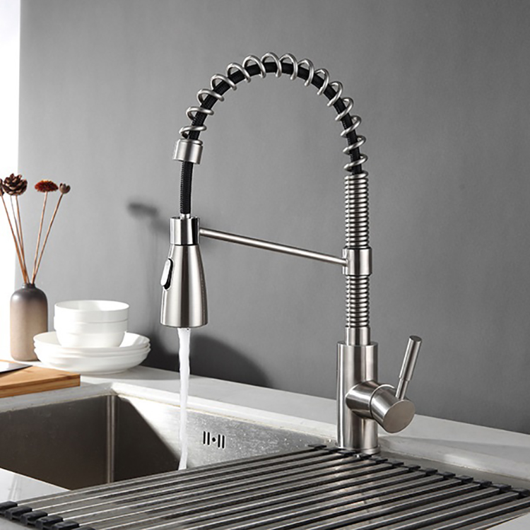 304 Stainless Steel Pull Down Kitchen Sink Faucets