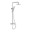 Bath & Shower Faucets 3 Way Hot and Cold Water Rain Shower System Mixer Set