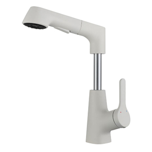Factory Best Selling Chrome Black White Color Brass Bathroom Sinks Basin Faucets Pull Out