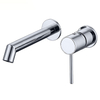 Built in Wall Concealed Bathroom Sink Faucet Wall Mount Hand Wash Basin Mixer Faucet
