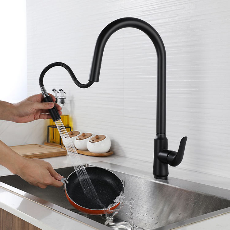 Stainless Steel Kitchen Mixer Tap Faucet Pull Down