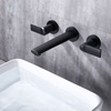 2 Handles 3 Hole Bathroom Basin Sink Faucet Concealed Wall Mounted Basin Taps