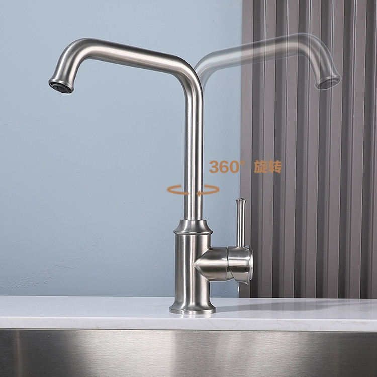 Kitchen Faucet Mixer 304 Stainless Steel Kitchen Hot and Cold Water Tap
