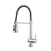 Semi Pro Stainless Steel Single Handle Pull Out Spring Kitchen Sink Taps Faucet