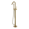 Brass Gold Roman Tub Filler Floor Standing Freestanding Bathtub Faucet