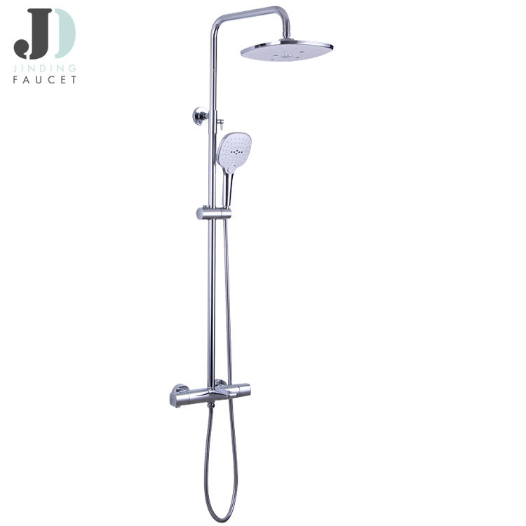 Hot Selling Modern Brass Chrome Thermostatic Shower Faucet Set