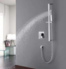 Wall Mounted Concealed Bathroom Shower Faucet Set with Slide Bar