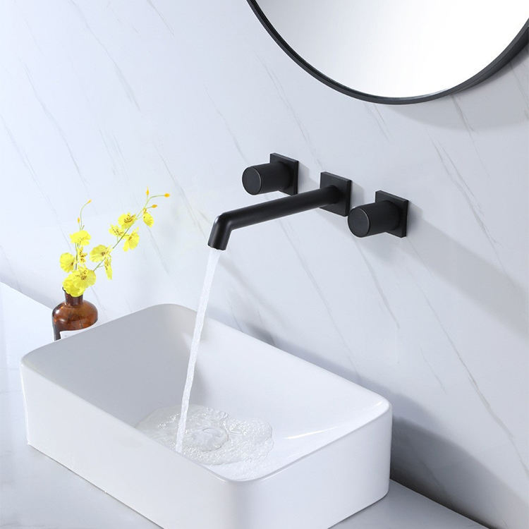 Concelaed Basin Faucets Wall Mounted Bathroom Sink Tap