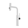 New Design Brass Single Hole Pull Out Waterfall Kitchen Sink Tap Faucet with 3 Function Sprayer