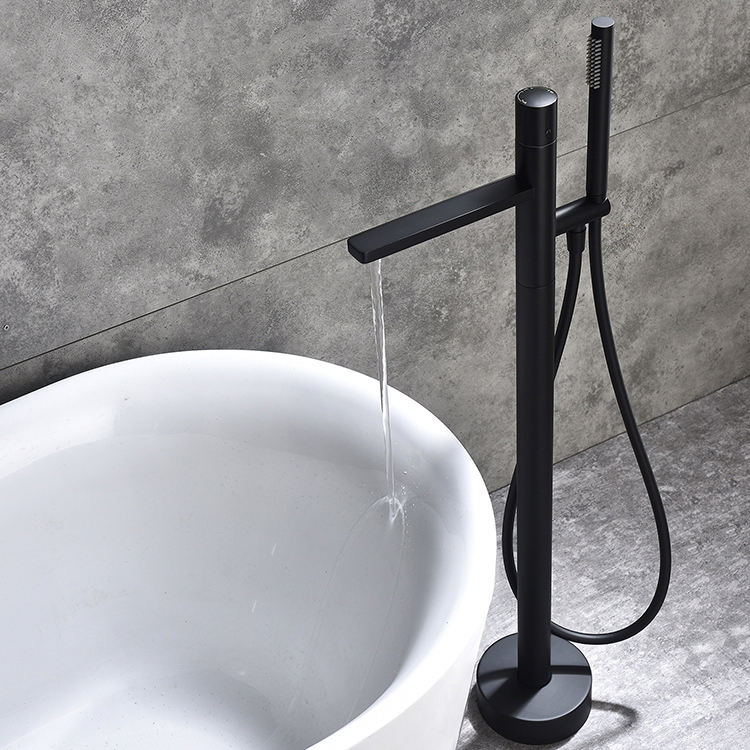 Floor Mounted Bathroom Bathtub Mixer Faucet Freestanding Bathtub Filler