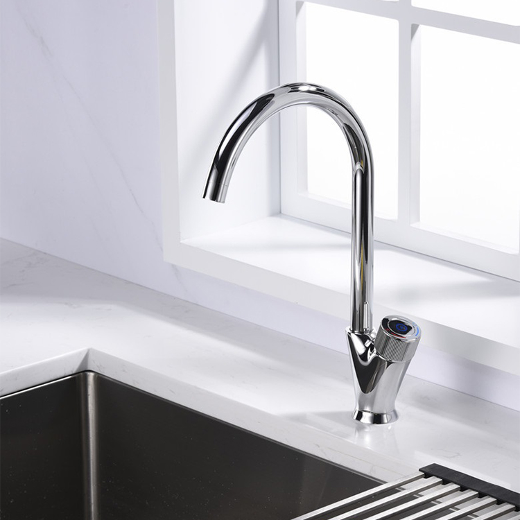 2023 Chrome Black Hot and Cold Single Handle Kitchen Sink Water Tap Faucets