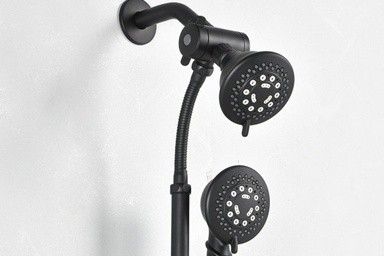 Bathroom Shower Column Concealed Shower Mixer System Set Black