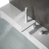 Bathroom Bathtub Mixer Filler 3 Holes Deck Mount Bathtub Faucet Set
