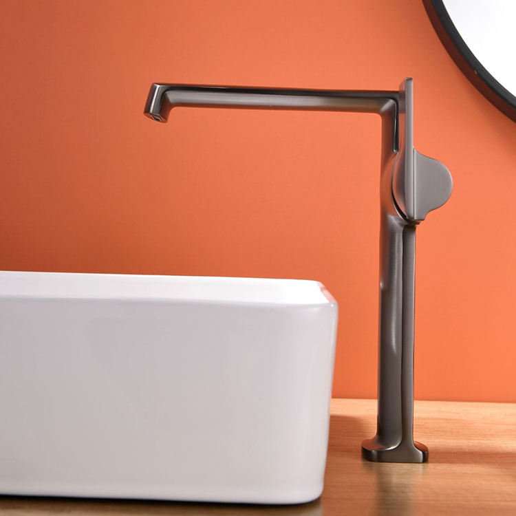 Single Side Handle Bathroom Mixer Faucet Tall Basin Vanity Faucet