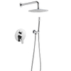 Brass Wall Mounted Concealed Bathroom Rain Shower Head Set