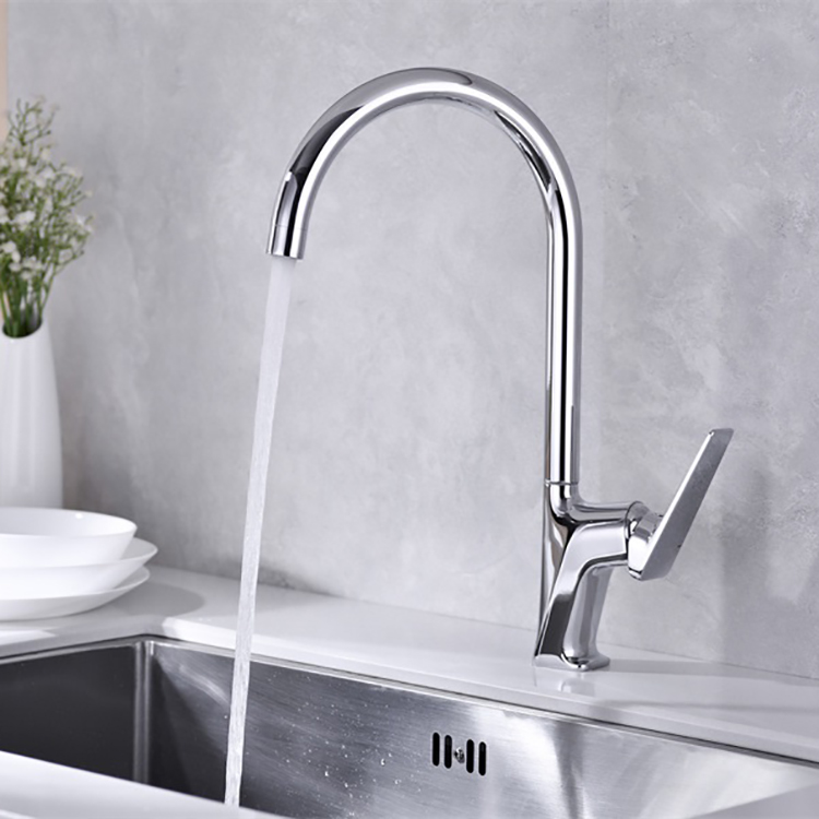 Deck Mounted Single Handle Kitchen Sink Faucets