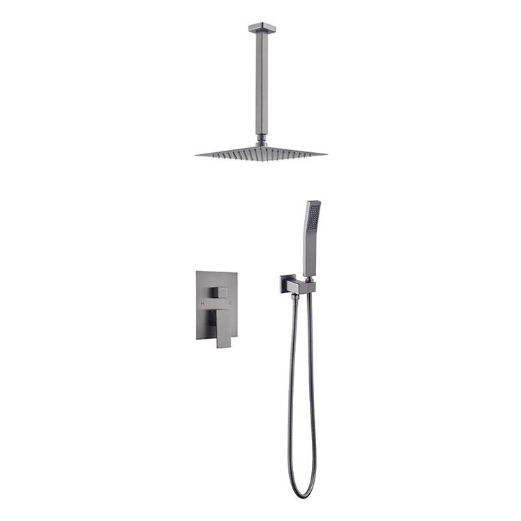 Chrome Two Function Thermostatic Bathroom Hidden Shower System Set