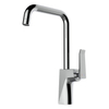 Square Arc Single Handle Hot and Cold Brass Kitchen Sink Mixer Tap Faucet