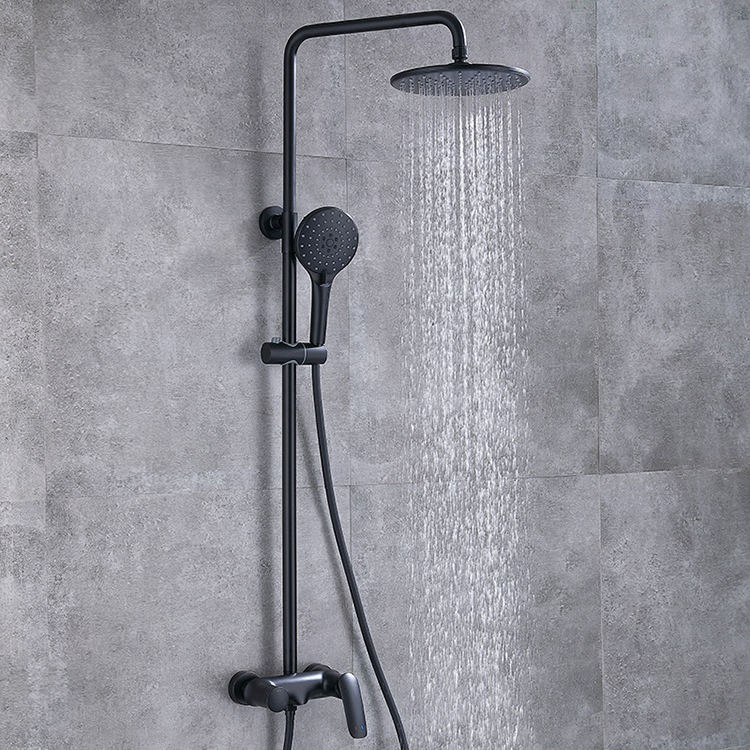 Three Function Hot and Cold Hotel Bathroom Head Rainfall Shower System Set