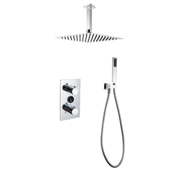 Bathroom Concelaed Digital Shower Set with Rough-in Valve