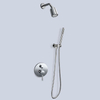 In Wall Mounted Concealed Gold Shower Mixer Set with Rough-in Valve