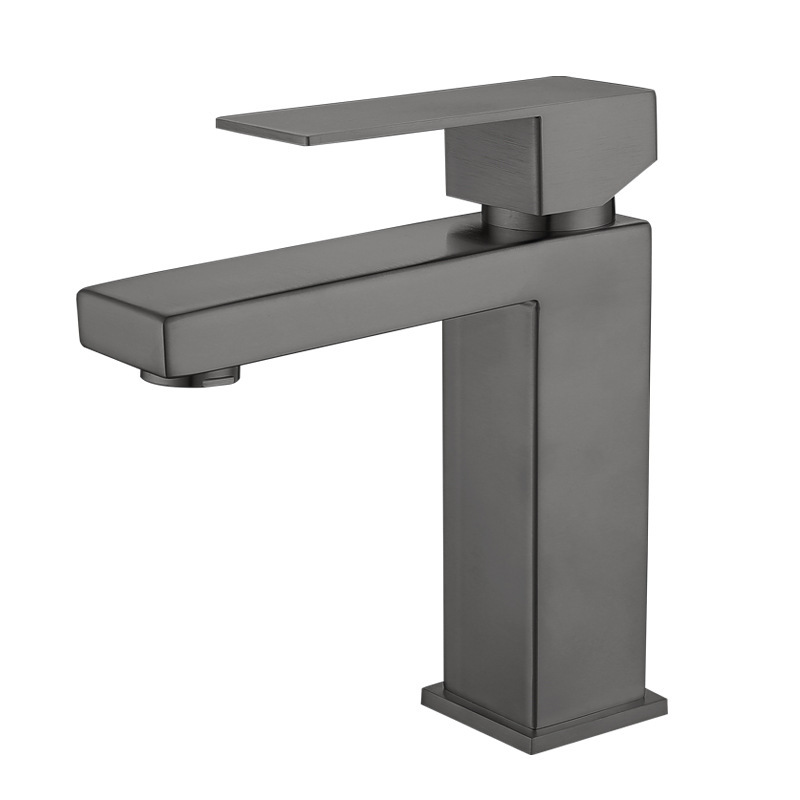 Factory Hot Cold Water 304 Stainless Steel Bathroom Basin Faucet