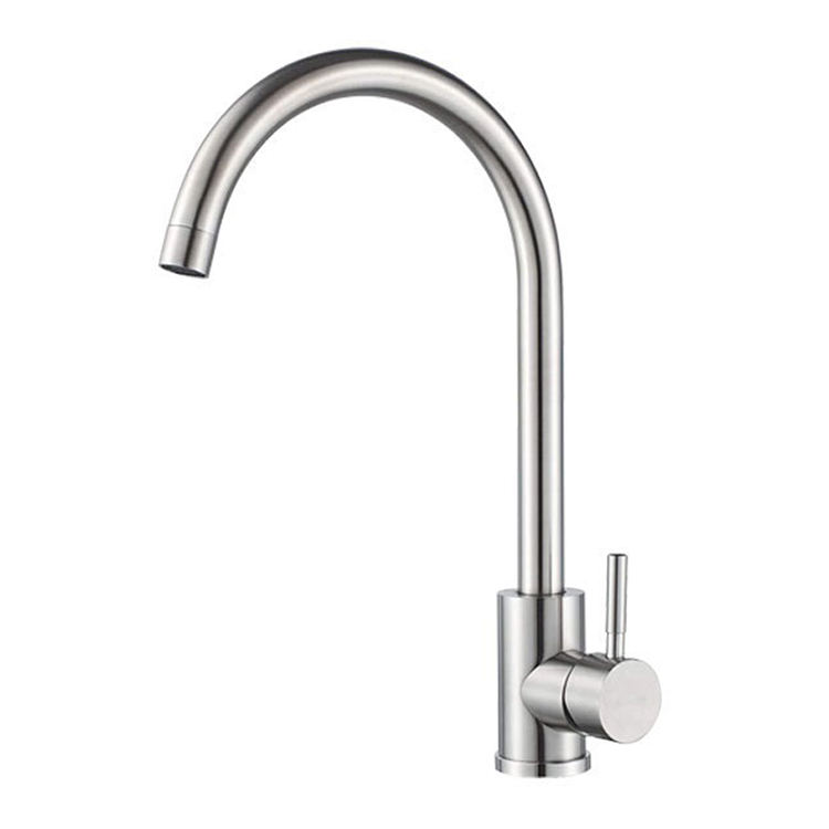Single Lever Single Cold 304 Stainless Steel Kitchen Sink Faucet Mixer