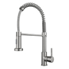 304 Stainless Steel 360 Rotating Semi Pro Spring Kitchen SInk Faucet with Put Out Sprayer