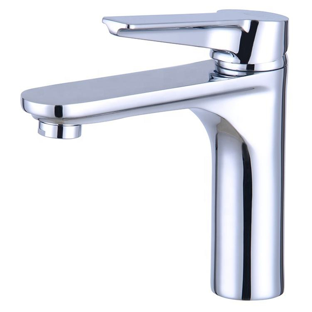 Kaiping Chrome Brass Hot and Cold Water Single Hole Bathroom Basin Faucet Taps